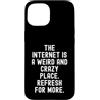 Humor Witty Observational Tech Men Women Custodia per iPhone 15 Internet è un posto strano e folle per saperne di più
