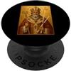 Icona di San Biagio Elegante icona cattolica di San Biagio PopSockets PopGrip Adesivo