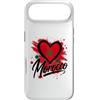 Morocco Travel Heart Co Custodia per iPhone Air Bandiera a forma di cuore con scritta I Love Morocco, souvenir turistico
