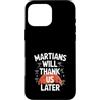 Mars Futurism Terraforming Science Inter Custodia per iPhone 16 Pro Max Terraformare Marte Esplorazione Spaziale Colonizzazione di Marte