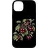 Cherry Aesthetic Summer Fruit Lover Red Custodia per iPhone 14 Plus Vintage Cherry Branch Rosso Estetica Ciliegie Frutta Estetica