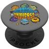 InGENIUS Camicie e regali per la consape Consapevolezza dell'autismo Universo neurodiverso Pianeti PopSockets PopGrip Adesivo