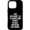 Humor Witty Observational Tech Men Women Custodia per iPhone 16 Pro Internet è un posto strano e folle per saperne di più
