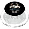 Storm Sky Club Lightning Thunder Mood Gi Lightning Bolt Storm Mood Regalo per amanti dei temporali PopSockets PopGrip per MagSafe