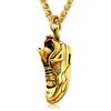 U7 Collana Uomo Scarpa Sportiva Pallacanestro Placcato Oro 18K Ciondolo Uomo Personalizzato Rapper, Idee Regalo per Bambino Maschile Ragazzo
