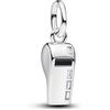 PANDORA Moments 794713C01 - Ciondolo a forma di fischietto da arbitro in argento Sterling con zirconi, compatibile con Me e Moments