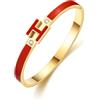 Hothink H Bracciali da donna Bracciali H Bracciale Delicato Placcato Oro 18K Regalo di Pasqua Natale Festa della Mamma Donna, 7.1in, Placcato oro 18 carati, Non pietra preziosa