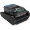 AIRROBO PC10 Robot Piscina Senza Fili, Navigazione Intelligente, Pulizia Sfondo Pareti e Linea Acqua, Ritorno Automatico, 3 Motori Potenti, Aspirapolvere Piscina Batteria, Ricarica Rapida 2,5h Adatto