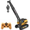 Teorema Giocattoli, Gru Cingolata Radiocomandata Scala 1:12, Gru Giocattolo per Bambini Alta 40cm con Luci e Suoni Realistici, Telecomando 2.4GHz Multiplayer, Batteria Ricaricabile Inclusa
