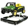 Bright Starts John Deere 4-in-1 Gator centro attività e girello verde per bambini con volante interattivo rimovibile, a partire da 6 mesi