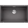 Blanco SUBLINE 700-U Level - Lavello da cucina in granito sotto-top per basi di lavello con larghezza di 80 cm - SILGRANIT - Grigio Roccia - 523443