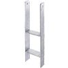 Alberts GAH-Alberts 213893 Staffa Porta palo ad H, Acciaio, lichte Breite: 141 mm