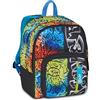 SJ GANG STYLE JAM GANG Zaino, Doppio Scomparto, Tasca Porta Borraccia, Scuola e Tempo Libero, Jet Black, Bambini, blu