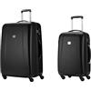 Hauptstadtkoffer Wedding - Set di 2 Valigie, TSA, (S & L), Nero