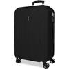 ROLL ROAD Joumma Roll Road Formentera Valigia Media Nero 46x65x24 cm Rigido ABS Lucchetto a Combinazione Integrato 56L 3.45kg 4 Doppie Ruote