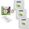 ISOTRONIC repellente acari ultrasuoni cimici letti protezione batteria raggio 30m² 3 unità elimina senza sostanze chimiche efficace interno casa camera materasso difesa anallergico stop parassiti