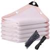 Generic Bianca Tenda da Ombra 50% Rete Ombreggiante con Occhielli Balconi ed Esterni, Rete Protettiva UV Resistente al Vento Vela Parasole per Controllo del Calore Serre, Pergole, Giardini(2.5x1m)