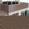 SDLLG Rete frangivista per recinzione, protezione solare con occhielli HDPE, 0,8 m x 1,5 m, 180 g/㎡, resistente alle intemperie, per giardino, balcone, campo sportivo (marrone)