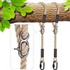 BeneLabel 2 cinghie di sospensione, 1,5 m, corda da altalena, amaca regolabile, estensibile in poliestere, per alberi sedie, giochi accessori, fino a 1000 kg, diametro 10 mm, colore: bianco sporco