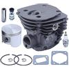Adefol 45 mm Cilindro Pistone Candela Kit per Husqvarna 346XP 353351 350 Motosega Parti di Ricambio con Valvola di decompressione 537253002
