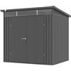 GFP Primeyard Casetta da giardino metallo 210x180x205 cm Armadio da esterno per attrezzi antracite