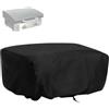 EVBOTGEE Copertura per forno per pizza, 55 x 55 x 27 cm, in tessuto Oxford 420D, colore nero, impermeabile, antipolvere, con coulisse, per uso esterno