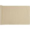 vidaXL Paravento Balcone Impermeabile Tessuto Oxford 90x400 cm Beige Parasole