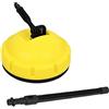Trade-Shop Pulitore per superficie/spazzola rotante con lancia di prolunga per terrazze garage compatibile con idropulitrice Kärcher K2 K3 K4 K5 K6 K7
