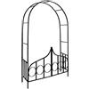 Gardebruk Arco per Rose Piante Rampicanti 240x140x40cm in Metallo con Cancello Traliccio per Rose Pergolato per Eventi