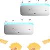MAGIC SELECT 2x Lampada Elettrica per Zanzare da 220 V, Repellente per Insetti, 10 W Power Fly Killer, Luce UV da 365 nm, Senza Sostanze Chimiche, Valida per Uso Interno ed Esterno, 50 m-100 m2.(40 fogli inclusi)