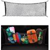 Xibao Rete Portaoggetti Auto,Portabagagli Organizer può Essere Esteso,Universale Organizzatore Elastico di Stoccaggio con 4 Ganci,Adatto per Auto,Camper,Furgoni,Camion,Pickup,Jeep e SUV (125x40cm)