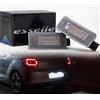Esselle Parts Placchette Luci Targa LED Compatibili con Citroen C3 MK2, C3 MK3, Cactus, C4 MK2, Picasso, Spacetourer, C5 Aircross, DS3, Ds4, DS5, 18 SMD CANBUS 6000K Bianco Ghiaccio Plug & Play