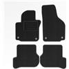Mats4all Set di tappetini auto Compatibile con Volkswagen Golf 5 Plus 2005-2014 | Antiscivolo | Con rinforzo | 4 pezzi | Tappetini per auto | Set di tappetini