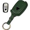 Rondrive Custodia per chiavi da moto Autoschlüssel Hülle Compatibile con Triumph Tiger 1200 Scrambler XE Scrambler XC 2020 2021 Custodia per chiavi per moto Cover in pelle per chiavi Verde