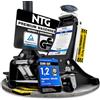 NTG Cric idraulico 3T (altezza di sollevamento 75-505mm) certificato TÜV con doppio cilindro, extra stabile, professionale, per SUV e auto basse, 3000kg, piatto (solo 29,2 kg) Versione 2026