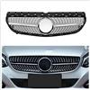 AUSMILA Kit di copertura per griglia paraurti anteriore per Mercedes Benz Classe B W246 B180 B200 B250 2015-2019 argento