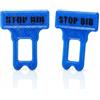 Generico Blocca Clip Anti-Bip Avviso Sonoro Cinture di Sicurezza Auto UltraSlim - Silenziatore Bip Cintura Sicurezza Auto Universale | Clip per Cinture di Sicurezza Auto | Adattatore Blocca Cintura Auto Pack 2