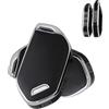 ATFIGII Custodia Chiave compatibile con Kia Telluride EV5 EV9 Serento K4 K5 Sportage Guscio per la chiave TPU Portachiavi 7 Tasti Argento Nero