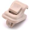 HAOTOM Supporto con gancio a clip per visiera parasole Ganci fissaggio alette parasole Beige Per Suzuki SX4 Swift Alto GRAND VITARA II 2005-2014 JIMNY 1998-2017 84851-77K00
