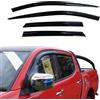 AUTO CLOVER Autoclover, set deflettori per l'aria per finestrini dell'auto, 4 pezzi, colore fumé