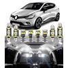 BMT xms Kit di Luci LED per Interni per Renault Clio IV 4 MK4 X98 2013-2018, Lampadine LED per Interni Auto e Camion 6000K Bianco Luminoso