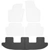 FROGUM El Toro Set di tappetini in gomma per SEAT Alhambra II 2010-2020 | Materiale resistente | Bordo protettivo di 1-5, cm
