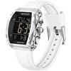 FANMIS Orologio sportivo digitale da donna, alla moda, digitale, sportivo, sportivo, militare, multifunzione, luminoso, impermeabile, unisex, con LED, Piccolo monaco, Moda