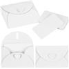 PATIKIL 25 Set Mini Buste Con Chiusura A Cuore, 4.1x3 Biglietti Bianchi Con Buste Per Inviti Matrimonio Laurea Festività Ringraziamento Natale, Bianco