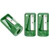 QUARKZMAN 3 Pezzi Temperamatite da Falegname Carpentiere per Matita da Falegname Temperamatite Portatile per Lavorazione del Legno per Matita Muratore Cantiere (Verde)