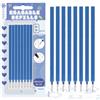 HABNI 8 Pezzi Ricariche Cancellabili, Compatibili con Legami, Refill Penne Cancellabili Set,Confezione Blister con Cartoncino, Punta Della penna 0,7 mm, Altezza 13 cm (Blu)