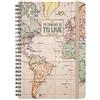 Legami - Agenda Settimanale Spiralata Large, 12 Mesi, da Gennaio 2024 a Dicembre 2024, Planner pieghevole 2024/2025, Chiusura con Elastico, Taschina finale, Rubrica, 15x21 cm, Tema Travel