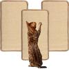PaxCulina 3 Pezzi Tappetino Tiragraffi per Gatti in Sisal - 50 x 25 cm Tiragraffi per Divano, Tappeto con Chiusura a Strappo per Mobili e Porte, Protezione Antigraffio Naturale