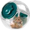Generic Palla silenziosa per esercizi, ruota trasparente per criceti, portatile da 20 cm, con rotazione scorrevole, giocattolo per piccoli animali domestici, accessorio per animali domestici con design