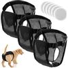 QWORK® 3 Pezzi mutandine per cani in calore, XL mutande per cani femmina ciclo con 9 assorbenti